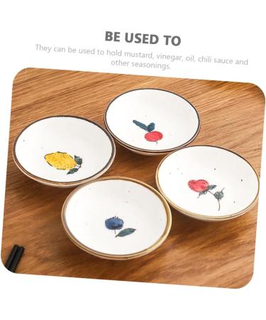 MAGICLULU 8 Pcs Hand-painted Saucer Ceramic Sauce Plate Butter Ketchup Dish Dipping Dishes Ceramic Condiment Dishes Vinegar Bowls Sauce Seasoning Plate White Simple Soy Sauce Rack Ceramics 9.5X9.5X2.5CMx4pcs Whitex4pcs - Buy Online on GoSupps.com