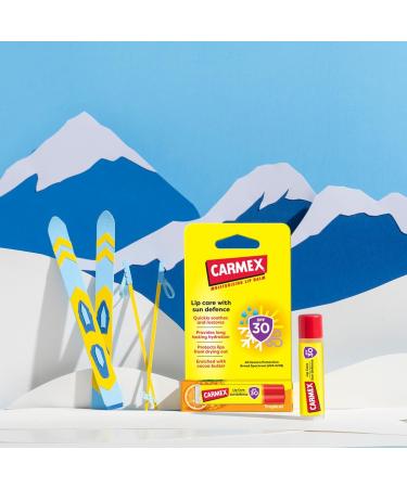  Carmex Carmex Tropical Sun Defense Moisturizing and Soothing Lip Balm with SPF 30 Sun Protection 2-Pack Cocoa Butter - Buy Online on GoSupps.com