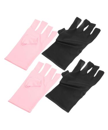 FRCOLOR UV Fingerless Gloves 6 Pairs Nail Gloves Anti-uv Gloves Uv Prevention Gloves Half Finger Gloves Uv Nail Glove Protector Manicure Gloves Fingerless Nail Supplies Polyester - Buy Online on GoSupps.com