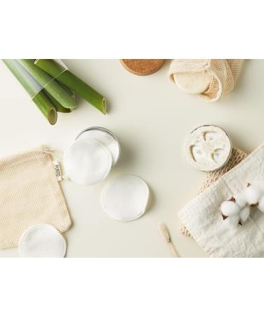 Purito Inner Greens Reusable Cotton Rounds 10 Vegan Pads with Power Bag | Multi-Purpose Korean Skincare Animal-Test-Free Cleaning Solution - Buy Online on GoSupps.com