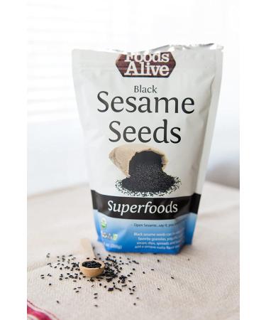 Organic Black Sesame Seeds 12oz (2-Pack) - Rich in Calcium, Iron, Antioxidants - Non-GMO, Gluten-Free, Vegan & Keto-Friendly - Buy Online on GoSupps.com