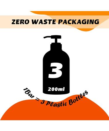 Argan Oil Shampoo and Conditioner Bar - Vegan, Eco-Friendly, Zero Waste, for Curly & Damaged Hair - Citrus & Orange Scent - Buy Online on GoSupps.com