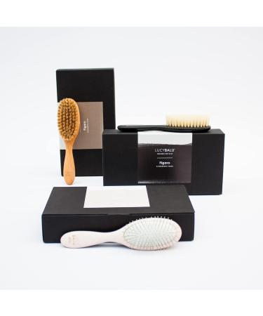 Lucybalu Cat Brush for Short & Long Hair | Vegan Animal Hair Grooming | Agave Fiber Bristles & Wooden Handle | Perfect Felting & Combing Tool for Cats - Buy Online on GoSupps.com