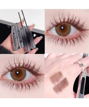 Olivia Blaire Iron Wand Mascara Vervaci Iron Rod Mascara Nour Iron Wand Mascara Waterproof Metal Rod Metal Wand Mascara Bristle Less Metal Mascara Curling Eyelash Metal Mascara (2*Black) - Buy Online on GoSupps.com