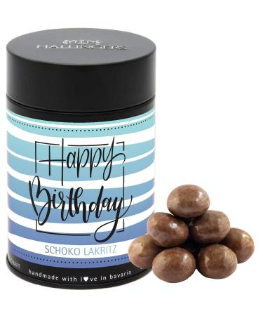 Hallinger's Happy Birthday - Fine Gourmet Licats refined with spices and chocolate (can) - Mother's Day gift & gift ideas for Father's Day |Birthday Congratulations thanks anniversary congratulations finest licorice gingerbread and more happy birthday 150