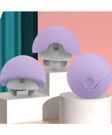 Iplusmile 3-in-1 Massage Ball - Muscle Massager Scooter & Voltage Massager Tool - TPE Fitness Violet Neck & Fascia Relief - Buy Online on GoSupps.com