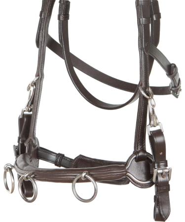 Heinick-Reitsport French Professional Leather Caveson | Brown Cavecon Cavesson for Thoroughbred & Cob | International Shipping Available - Buy Online on GoSupps.com