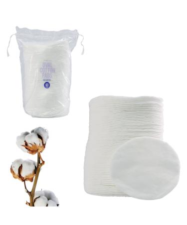 60 Great Value Cotton Ovals for Applying Creams and Lotions on Skin and Face Great for Removing Makeup Hypoallergenic Pads 100% Pure Vegan Cotton (60 Count White Oval Pads) 60 Count White Oval Pads
