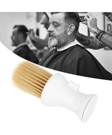 Soft Hair Neck Duster Brush with Talcum Powder Press Salon & Travel Styling Tool for Fine & Soft Hair (White) - Buy Online on GoSupps.com