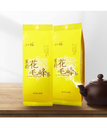 Jasmine Mao Feng Tea 200g71oz Jasmine Flower Chinese Green Tea No Bitterness Long Lasting Taste Gifts for Parents Friends and Family and Morning Tea Afternoon Tea Holiday Party - Buy Online on GoSupps.com