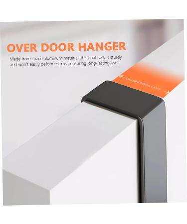 DOITOOL Space Aluminum Door Hanger Has Stood Towel Hanger Hook Holders Coat Hanger for Door Storage Cabinet - Buy Online on GoSupps.com