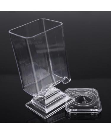 Honrane Cotton Pad Holder Cosmetic Cotton Pad Organizer Makeup Cotton Pad Box Dust Proof Cover Transparent Acrylic Nail Art Remover Paper Wipe Holder Storage Supplies Transparent - Buy Online on GoSupps.com
