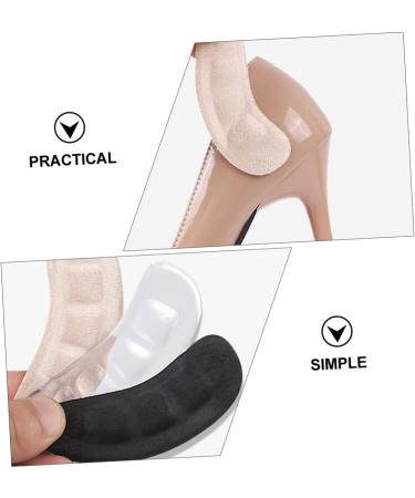 NOLITOY Non-Slip Heel Protector Pads - 4 Pairs Anti-Slip Stickers for High Heels & Sports Shoes | Flannel Forefoot Cushions | Universal Fit 8.3x2.8cm - Buy Online on GoSupps.com