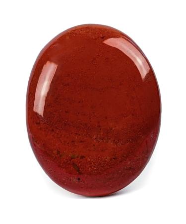 Eusice - Red Jaspis natural stone - pebble for vitality & sensuality - 100% manual work & handmade - ethical & high -quality red jaspis for lithotherapy wellness meditation yoga.All levels 60g-80g red jaspis