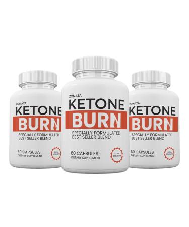 (3 Pack) Ketone Burn Weight Advanced Formula - KetoneBurn Dietary Supplement (180 Capsules)