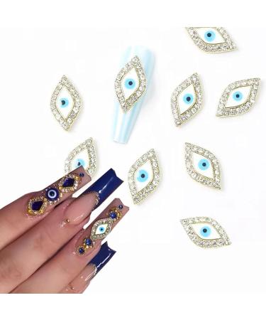 10 PCS 3D Evil Eye Nail Charms - Metal Decorations for DIY Crafts and Nail Art - Buy Online on GoSupps.com