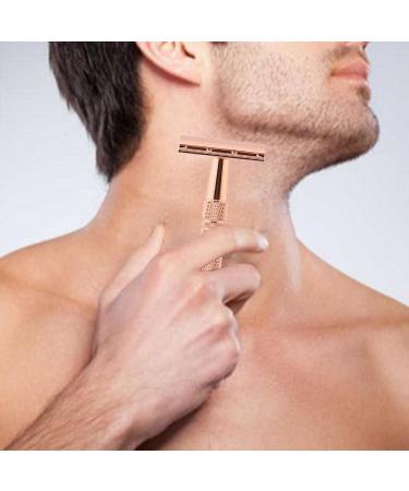 Harilla Double Edge Security Razor with Long Handle - Premium Zinc Alloy Rose Gold Finish Includes 5 Stainless Steel Blades for Home & Salon Use - Buy Online on GoSupps.com