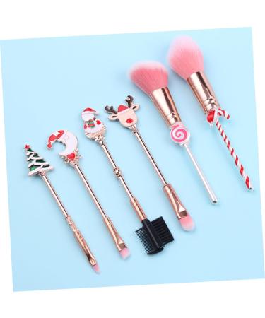 minkissy 7 Setting Powder Brush Concealer Brush Synthetic Kit Makeup Starter Brush Santa Accessories Cosmetic Tools Beauty Brush Christmas Mini Brush Face Brush Elder Make up - Buy Online on GoSupps.com