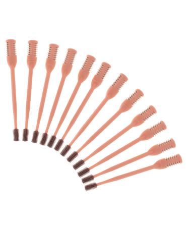 GARIOUANS 12Pcs Manual Nose Hair Clipper Facial Trimmer for Adults Effective Portable Double Sided Cleaning Batteries