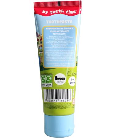 Bluey Toothbrush Duo & Toothpaste (Strawberry) with Homlix Reward Stickers - Children Strawberry Toothpaste - Buy Online on GoSupps.com