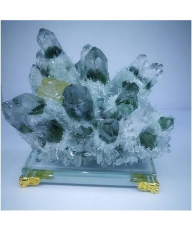 Natural Green Ghost Phantom Quartz Crystal Cluster Rock Stones and Crystals Specimen Home Deco Beautiful ZJGIDTEM - Buy Online on GoSupps.com