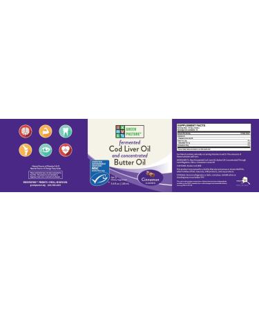 Green Pasture Butter Oil/Fermented Cod Liver Oil Blended Gel - 6.4 oz.- Cinnamon - Buy Online on GoSupps.com