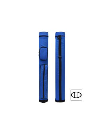 2x2 Hard Oval Pool Cue Billiard Stick Carrying Case (Several Colors Available) (Blue(New))