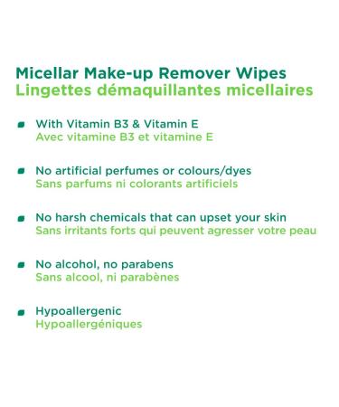 Simple Kind to Skin Cleansing Wipes - Gentle Micellar Makeup Remover, 25 Count Pack - No Artificial Perfume, Dye, or Harsh Chemicals - Buy Online on GoSupps.com