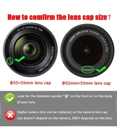 55mm Snap-On Lens Cap for Sony E 18-135 OSS & FE 28-70mm OSS Lens - 2 Packs | Compatible with Sony Alpha a6600, a6400, a7R | Fire-Rock Lens Cover - Buy Online on GoSupps.com
