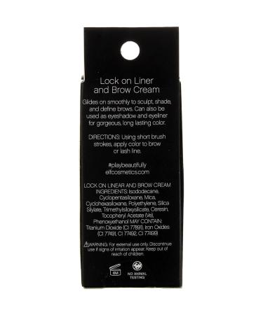 E.L.F. Lock On Liner & Brow Cream - Light Brown 0.19 oz | Long-lasting Formula - Buy Online on GoSupps.com