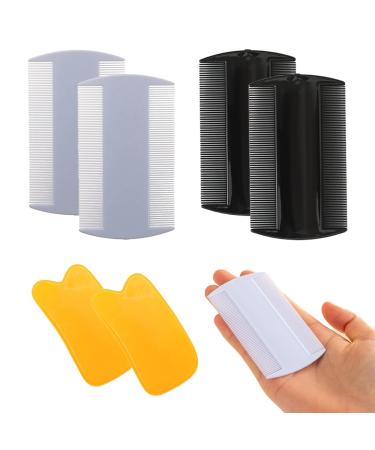 Peigne Poux 2 Peigne Anti Poux Peigne anti poux et lentes pour cheveux d'enfant adultes et famille Livr avec 2 grattoirs peignes anti puces et tiques pour chien chat