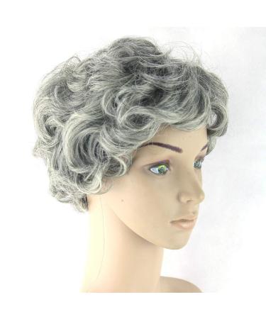Shop Granny Gray Curly Short Hair Wigs - Perfect for Camouflage | International Shipping Available - Buy Online on GoSupps.com
