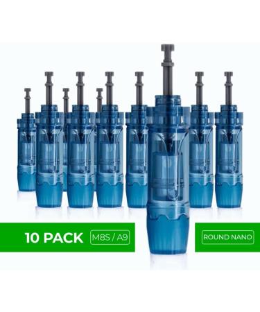 Dr. Pen Ultima M8S / A9 0.25mm Round Nano Cartridges - 10 Pack Disposable Replacement Parts - Buy Online on GoSupps.com