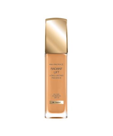 Max Factor Radiant Lift Liquid Foundation SPF30, Hyaluronic Acid, Dark Skin Tone - 095 Tawny 30ml - Buy Online on GoSupps.com