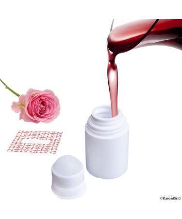 Kare & Kind Refillable Roll-On Deodorant Bottles (6-Pack) - Empty - 1 Oz (30 ml) - 20 Writable Stickers - Twist Cap - For Homemade Natural Deodorant Sunscreen Moisturizer etc. - Buy Online on GoSupps.com
