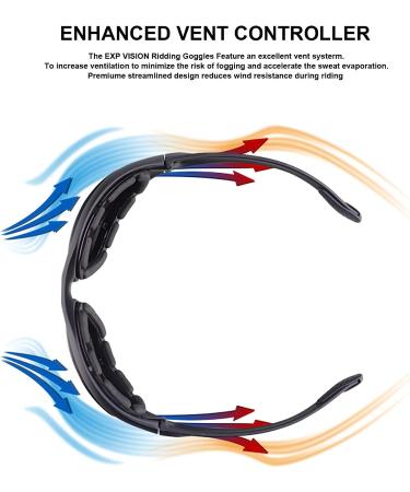 Polarized Motorcycle Riding Goggles | Interchangeable Lenses for Cycling, Running, Fishing | UV400 Sports Sunglasses for Driving & Outdoor Activities - Buy Online on GoSupps.com