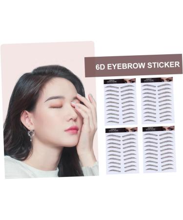 POPETPOP 4pcs Eyebrow Stickers Makeup Stickers Eyebrow Shape Stickers Water Transfer Eyebrow Sticker Modify - Buy Online on GoSupps.com
