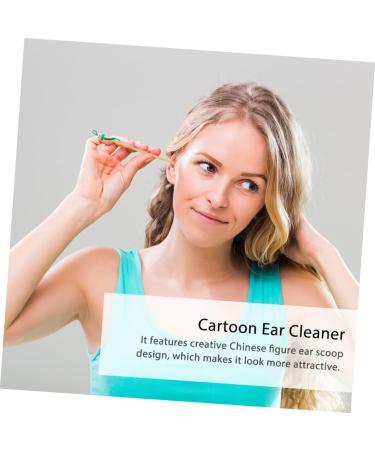 MOLUCKFU 12-Piece Adorable Ear Wax Remover Set Random Color Wood Ear Cleaners for Gentle Wax Removal for Boys and Girls and Adults - Buy Online on GoSupps.com