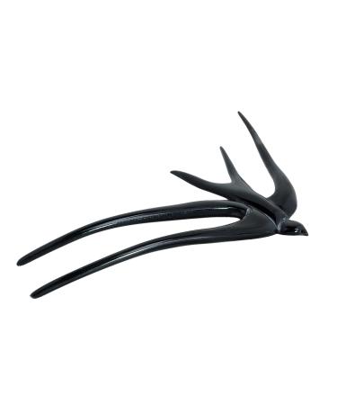 Marycrafts Black Buffalo Horn Bird Swallow Hairpin & Hair Stick - Elegant Hair Accessories - Buy Online on GoSupps.com