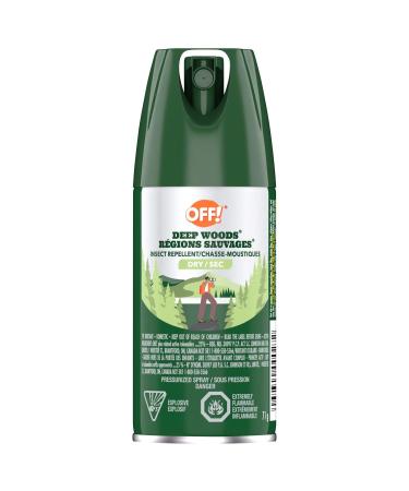 OFF Deep Woods Dry Insect and Mosquito Repellent Bug Spray for Camping Bug Repellent Safe for Clothing 71g (Packaging May Vary) Mosquito Repellent 71g