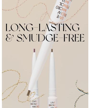 EQUMAL Live Brow Micro Pencil - Ultra Fine 1mm Tip for Natural-Looking Brows | Sweatproof Eyebrow Makeup with Spoolie Brush in Deep Auburn - Buy Online on GoSupps.com