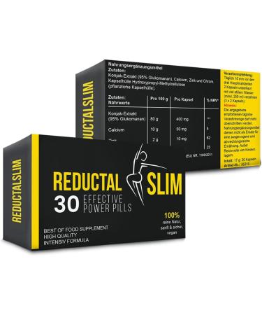 REDUCTAL SLIM - Lose Weight Fast with 30 Tested Capsules | Effective Appetite Suppressant & Fat Burner - Buy Online on GoSupps.com