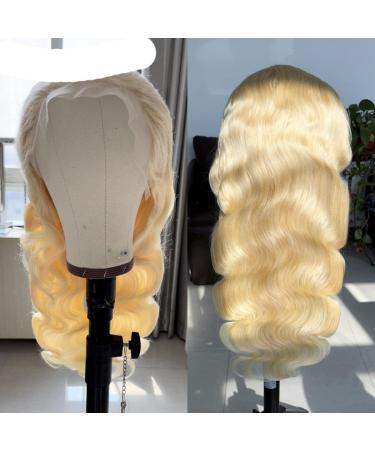 40 Inch 613 Blonde Lace Front Wig - Real Hair Body Shaft HD Lace Frontal Pre-Plucked Transparent 250 Density for Women - #613 18 Inch 13x1 Lace Wig - Buy Online on GoSupps.com