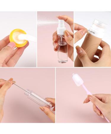 18-Piece Silicone Travel Bottles Set | 90ml Leak-Proof Containers for Cosmetics Shampoos & More | Portable Travel Essentials - Buy Online on GoSupps.com