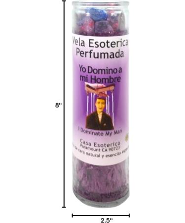 I Dominate My Man Purple Palm Wax Candle | Spiritual Intention Spell | Esoteric Perfumed Candle for Relationship Empowerment - Buy Online on GoSupps.com
