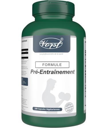 VORST Pre Workout Formula 3 x 180 Vegan Capsules | Nitric Oxide Supplement | Powder Pills | 3 Bottles 540 count (Pack of 1) - Buy Online on GoSupps.com