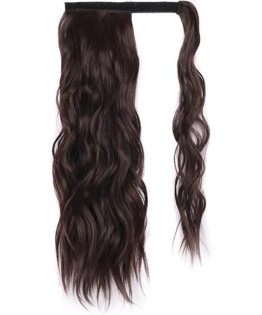 Ponytail Extensions Body Wave Ponytail Hair Extension Heat Resistant Synthetic Wrap Around Ponytail Extension Clip In Wave Curly Ponytail Hairpiece for Women for Women(Color:4) - Buy Online on GoSupps.com