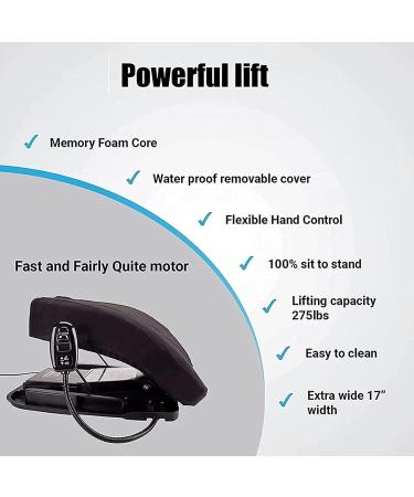 Electric Lifting Seat Assist Cushion Power Lifting Chair Support Up to 300 Lbs Premium Seats That Can Be Raised and Lowered with One Click for Elderly and Disabled - Buy Online on GoSupps.com