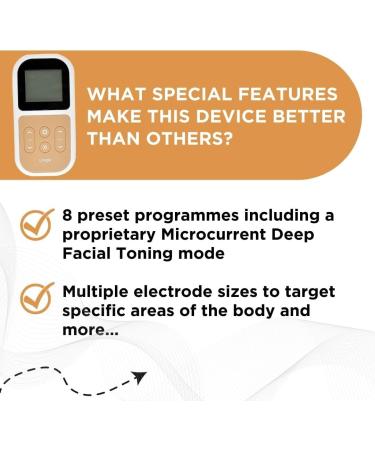 TensCare Uniglo Microcurrent Facial Toning Device to Help Reduce Visible Signs of Wrinkles and Tightens Pores. Gives a Youthful Look. EMS Programs to Help with Body Toning. Uniglo Device - Buy Online on GoSupps.com