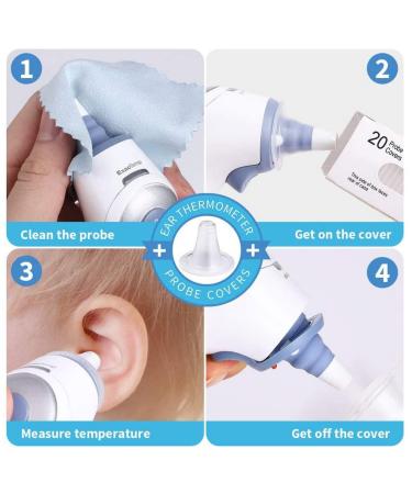 Protection Caps for Ear Thermometers Hygienic Accessories for IRT Thermoscan 40 Pack for Clean Measurement Results - Buy Online on GoSupps.com